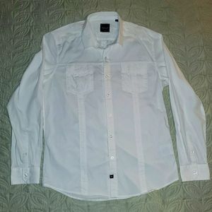 7 Diamonds long sleeve white dress shirt